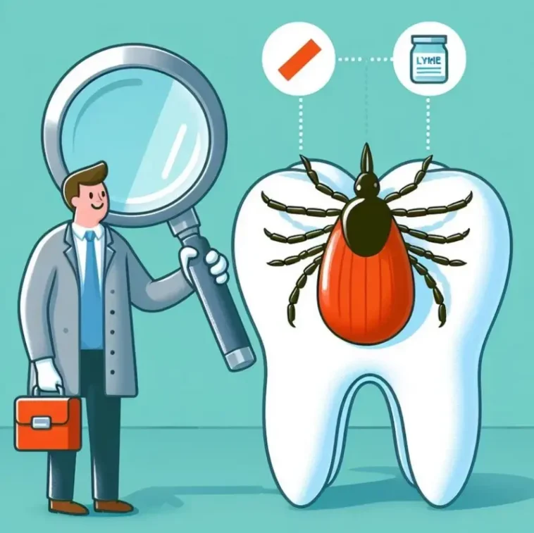 A close-up of healthy teeth and gums, symbolizing the importance of dental care, especially for those affected by Lyme disease.